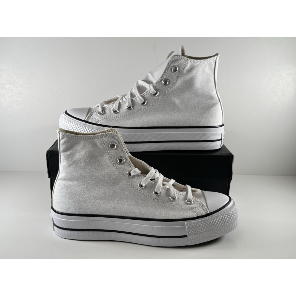Converse All Star‎ Lift High Top Sneakers Women Size 7.5 White/Black 560846F